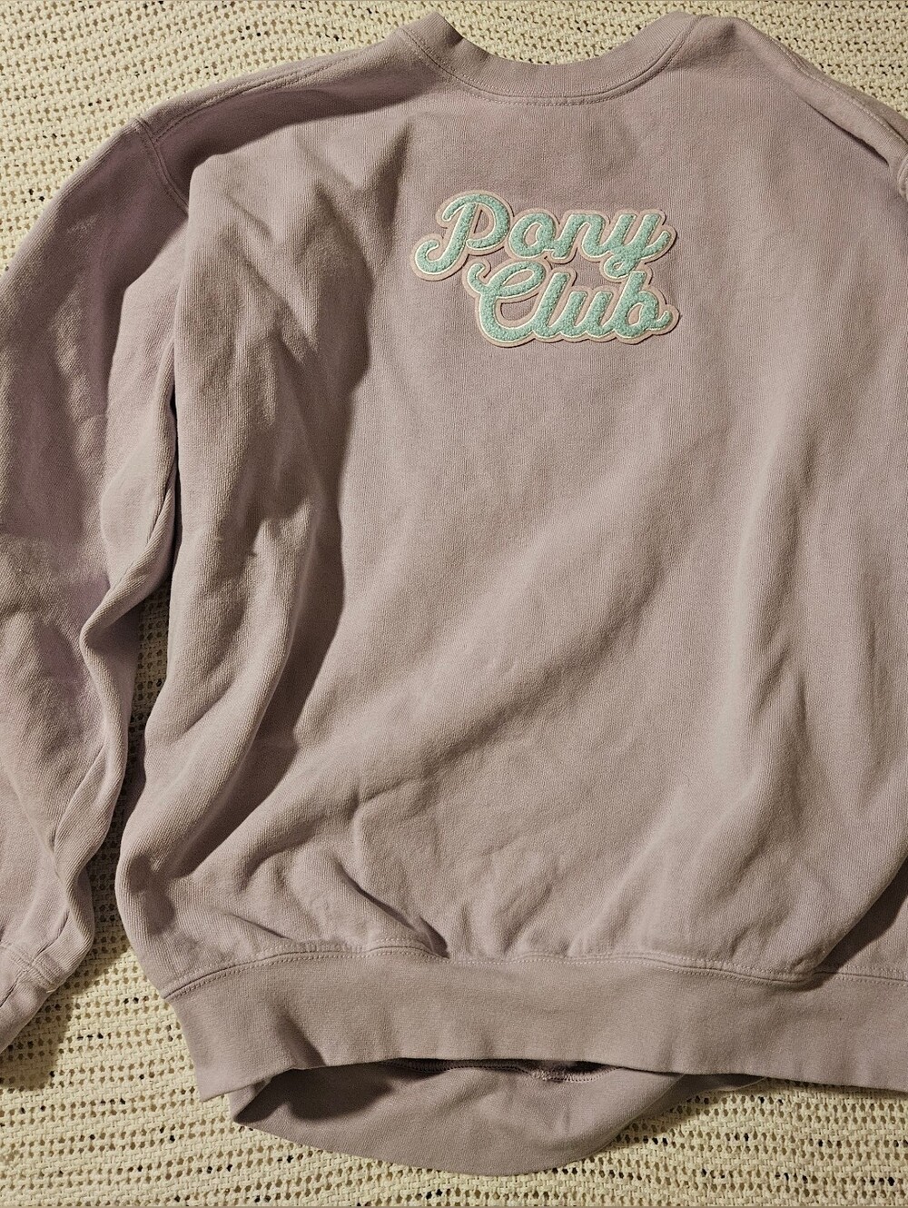Women's Crewneck Sweatshirt From Legendary Pink Pony Club On Mackinac Island